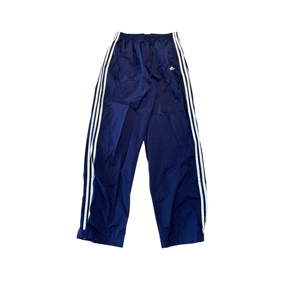 VTG 90s Y2K Adidas Ankle Hook and Loop Fasteners Joggers Sweatpants Navy XL EUC - Picture 1 of 6
